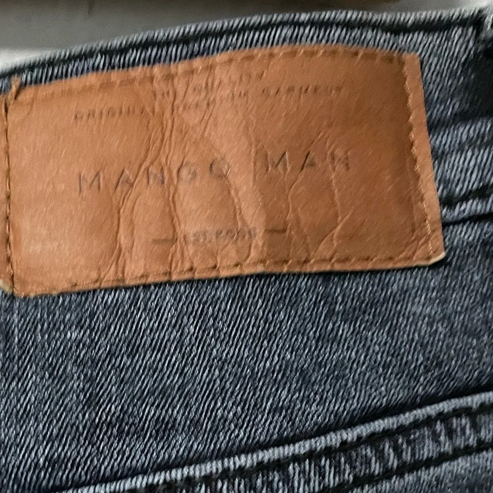 Mango Man Jude Skinny black stretchy jeans in size 30